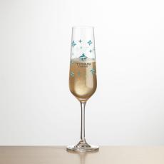 Laurent Flute - Full Color - Etched Barware