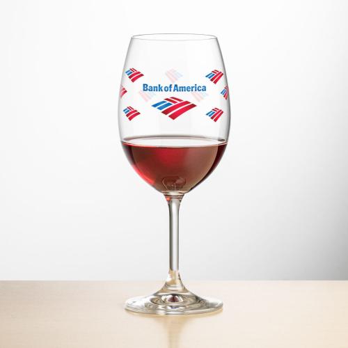 Corporate Recognition Gifts - Etched Barware - Wine Glasses - Townsend Wine - Full Color