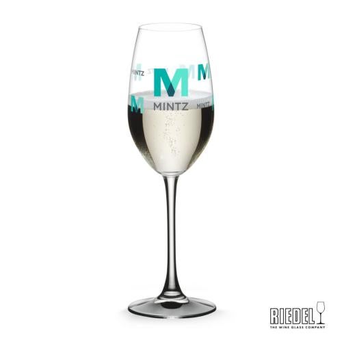 Corporate Recognition Gifts - Etched Barware - RIEDEL Oenologue Flute - Full Color