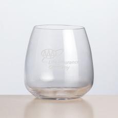 Hogarth Stemless Wine - Deep Etch - Wine Glasses