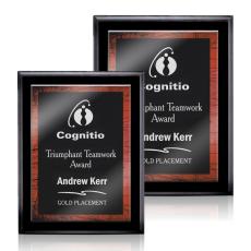 Farnsworth/Caprice - Black/Red - Wood Plaques
