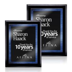 Farnsworth/Caprice - Black/Blue - Wood Plaques