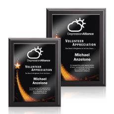 Farnsworth/Benton - Black Finish - Wood Plaques