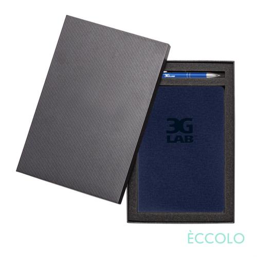 Corporate Recognition Gifts - Executive Gifts - Eccolo® Solo Journal/Clicker Pen Gift Set - (M)