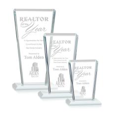 Chatham White Rectangle Crystal Award - Corporate Awards