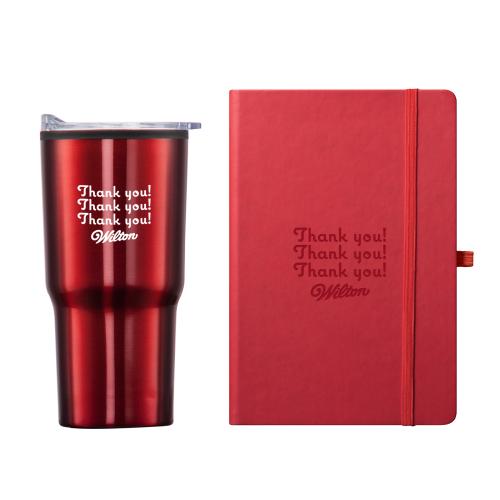 Corporate Recognition Gifts - Executive Gifts - Eccolo&reg; Cool Journal/Bexley Tumbler Gift Set
