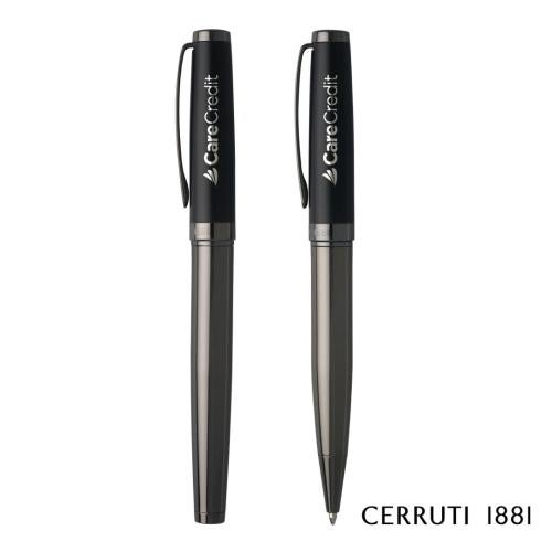 Corporate Recognition Gifts - Executive Gifts - Cerruti 1881® Hamilton Ballpoint Pen & Rollerball Pen Set