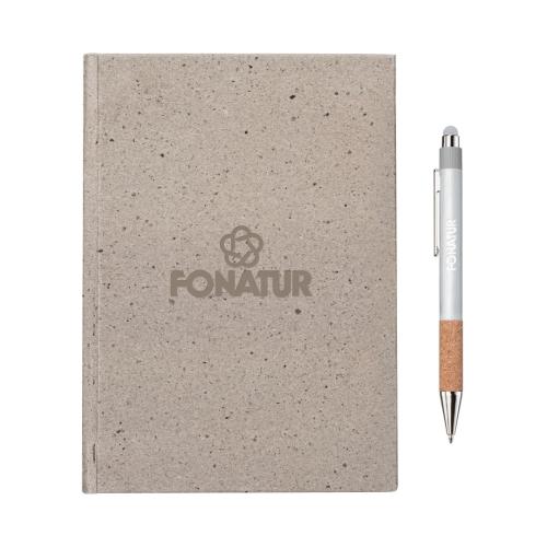 Corporate Recognition Gifts - Executive Gifts - Tree Free Notebook/Manuel Recycled Pen Gift Set