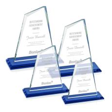 Summit Blue  Crystal Award - Colored Glass Awards