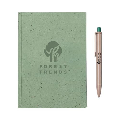 Corporate Recognition Gifts - Executive Gifts - Tree Free Notebook/Algo Pen Gift Set