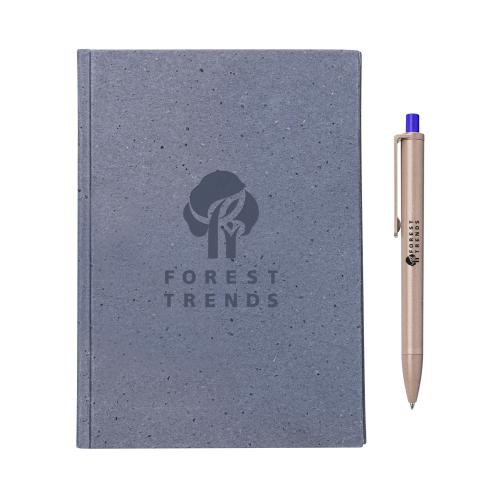 Corporate Recognition Gifts - Executive Gifts - Tree Free Notebook/Algo Pen Gift Set