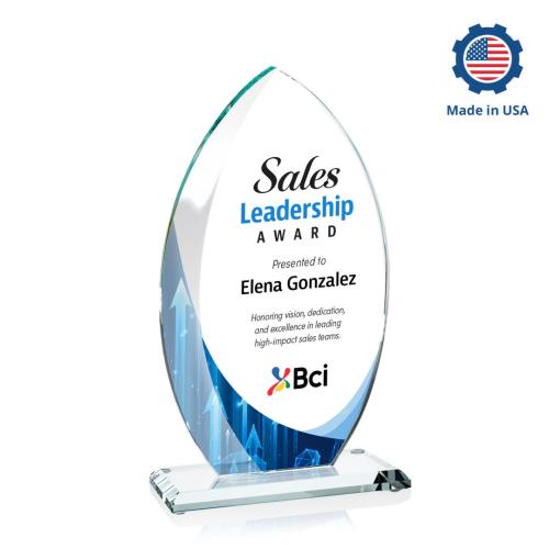 Corporate Awards - Crystal Awards - Windermere Full Color Flame Crystal Award