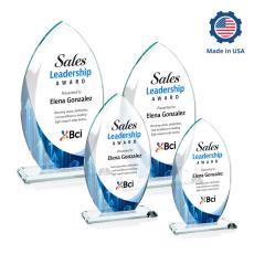 Windermere Full Color Flame Crystal Award - Newest Additions