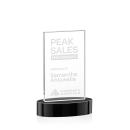 Heathrow Black on Alberton Base Rectangle Crystal Award