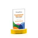 Heathrow Full Color Gold on Alberton Base Rectangle Crystal Award