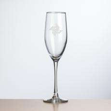 Connoisseur Flute - 8oz - Deep Etch - Corporate Recognition Gifts