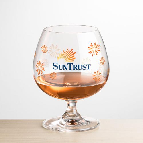 Corporate Recognition Gifts - Etched Barware - Burlington Brandy - Full Color
