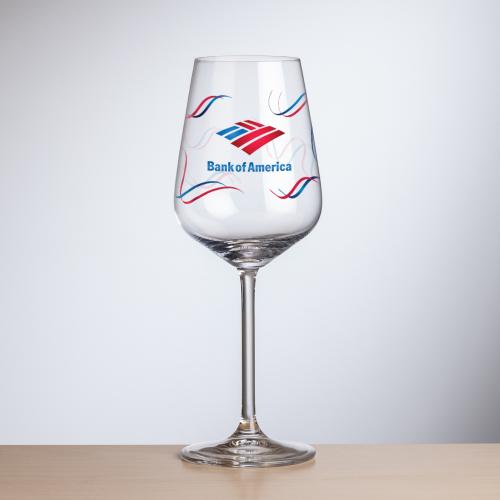 Corporate Recognition Gifts - Etched Barware - Wine Glasses - Elderwood Wine - Full Color