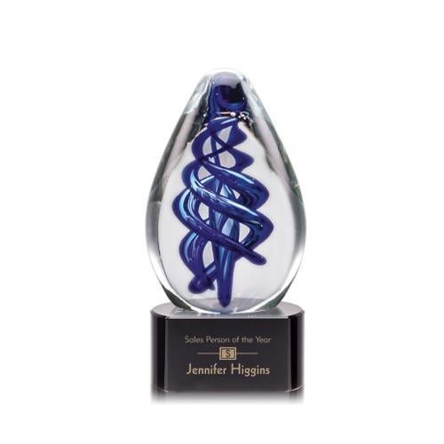 Corporate Awards - Modern Awards - Expedia Black on Paragon Base Glass Award