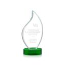 Odessy Green on Alberton Base Flame Crystal Award