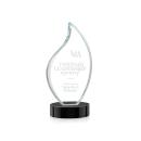 Odessy Black on Alberton Base Flame Crystal Award