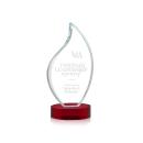 Odessy Red on Alberton Base Flame Crystal Award