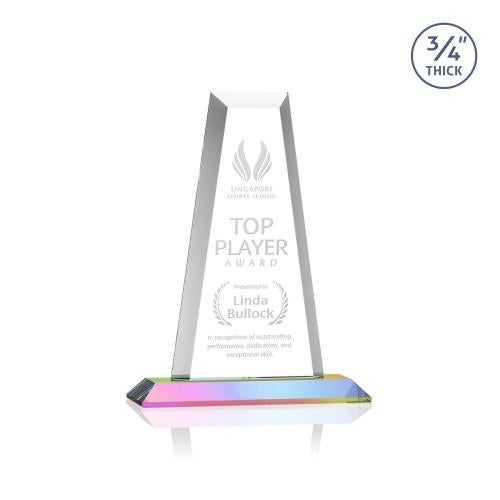 Corporate Awards - Crystal Awards - Imperial Tower Prismatic Obelisk Crystal Award