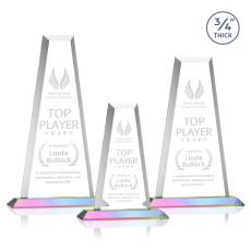 Imperial Tower Prismatic Obelisk Crystal Award - Sales Awards