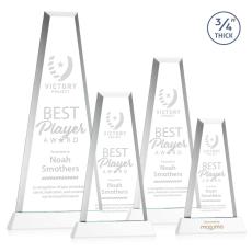 Imperial Tower on Newhaven Base - White - Corporate Awards