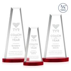 Imperial Tower on Alberton Base - Red - Corporate Awards