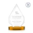 Hawthorne Amber on Alberton Base Arch & Crescent Crystal Award