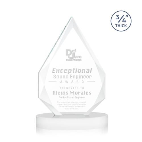 Corporate Awards - Crystal Awards - Hawthorne White on Alberton Base Arch & Crescent Crystal Award