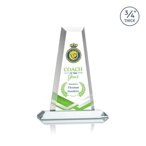 Corporate Awards - Crystal Awards - Imperial Full Color Clear Obelisk Crystal Award