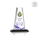Imperial Full Color Black Obelisk Crystal Award