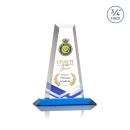 Imperial Full Color Sky Blue Obelisk Crystal Award
