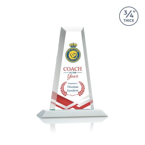 Corporate Awards - Crystal Awards - Imperial Full Color White Crystal Award