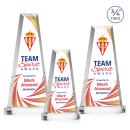 Imperial Full Color Clear on Alberton Base Obelisk Crystal Award