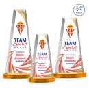 Imperial Full Color Amber on Alberton Base Crystal Award