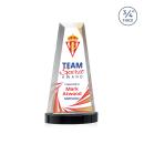 Imperial Full Color Black on Alberton Base Obelisk Crystal Award