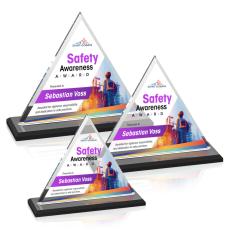 Dresden Full Color Black Pyramid Crystal Award - Newest Additions
