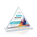 Dresden Full Color White Pyramid Crystal Award