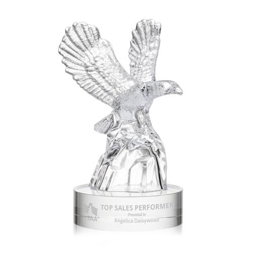 Corporate Awards - Crystal Awards - Malvina Eagle Animals Crystal Award