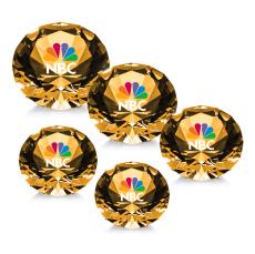 Gemstone Full Color Amber Crystal Award - Award Shapes