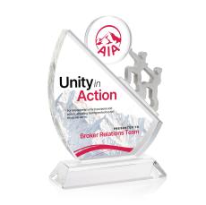 Cooperation Full Color Abstract / Misc Crystal Award - Metal Awards