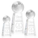 Soccer Ball Spheres on Novita Base Crystal Award