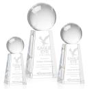 Baseball Spheres on Novita Base Crystal Award