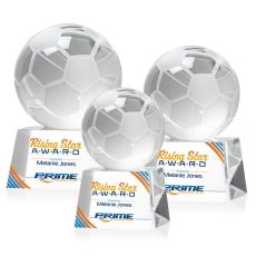 Soccer Ball Full Color Spheres on Robson Crystal Award - Soccer Awards