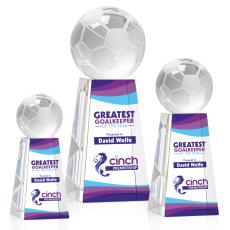 Soccer Ball Full Color Spheres on Novita Crystal Award - Soccer Awards