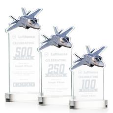 Top Gun Clear on Alberton Base Abstract / Misc Crystal Award - Crystal Awards