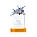 Top Gun Amber on Alberton Base Abstract / Misc Crystal Award